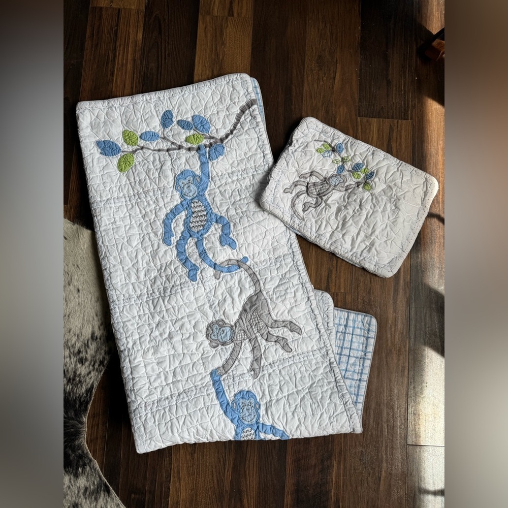 Pottery Barn Kids Organic Cotton Crib Bedding Set